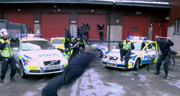 Södertäljepolisen, Polis, Harlem shake, dans