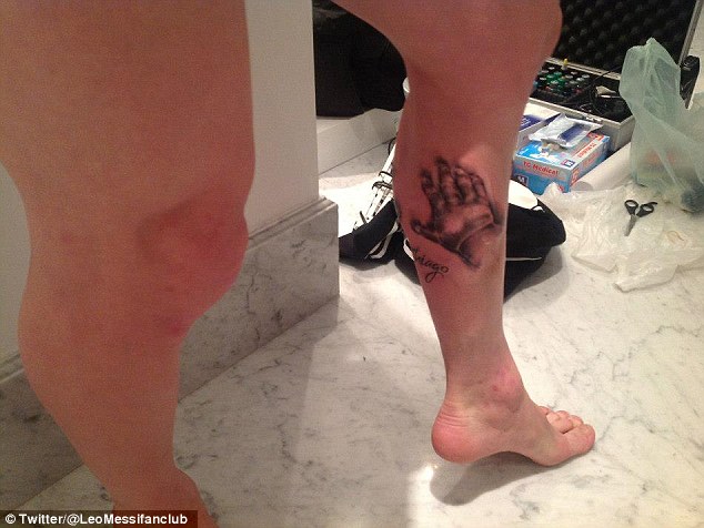 Lionel Messi, Thiago, Tatuering, Hyllning, Sonen
