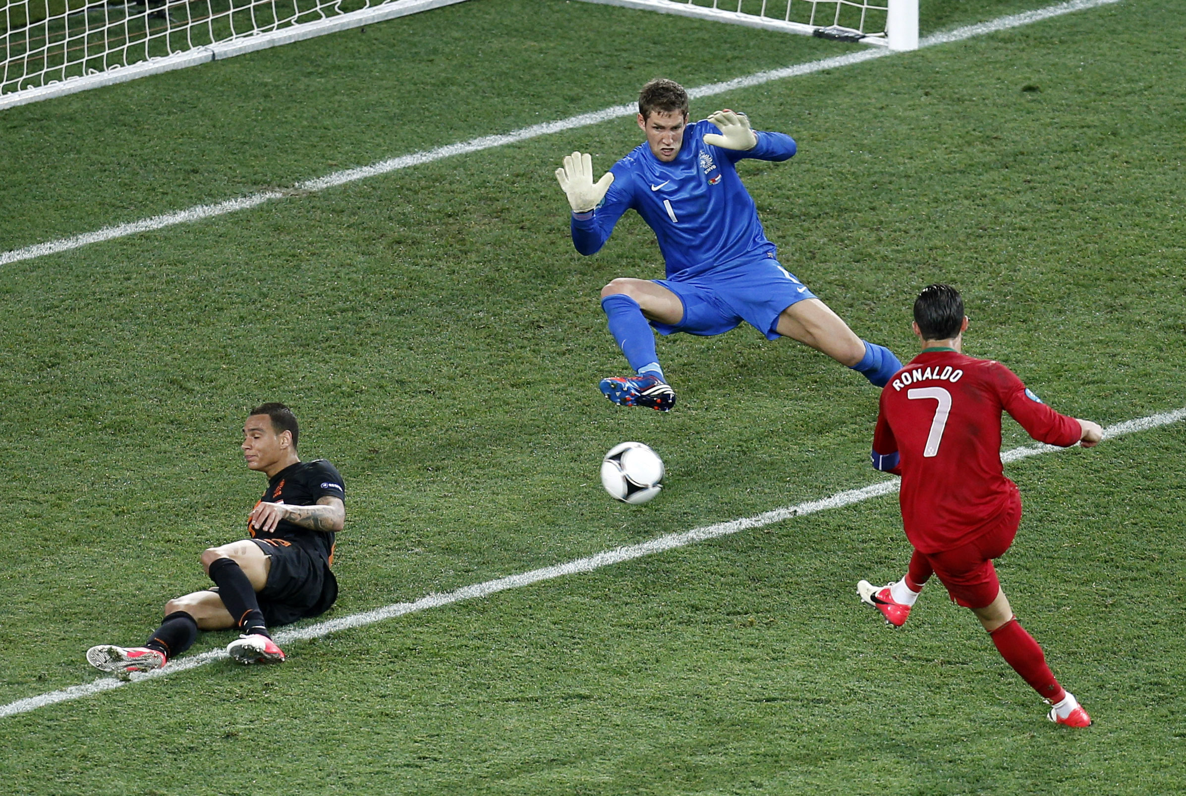 Fotboll, Spanien, Portugal, Cristiano Ronaldo, EM i korthet