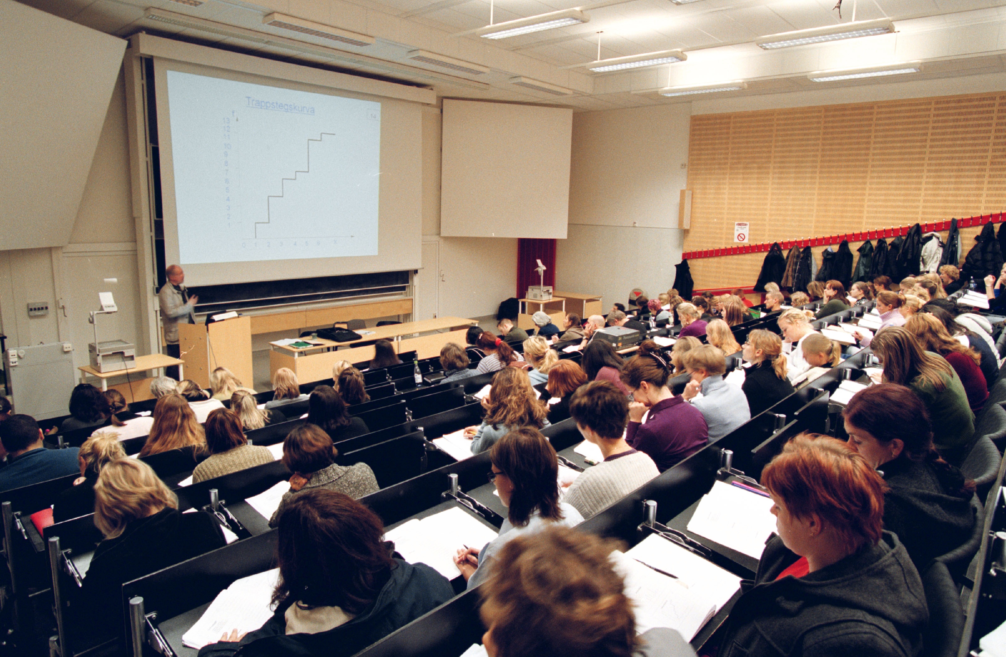 Studenter, Läkarlinjen, Umeå universitet, Våldtäktshot, Föreläsning