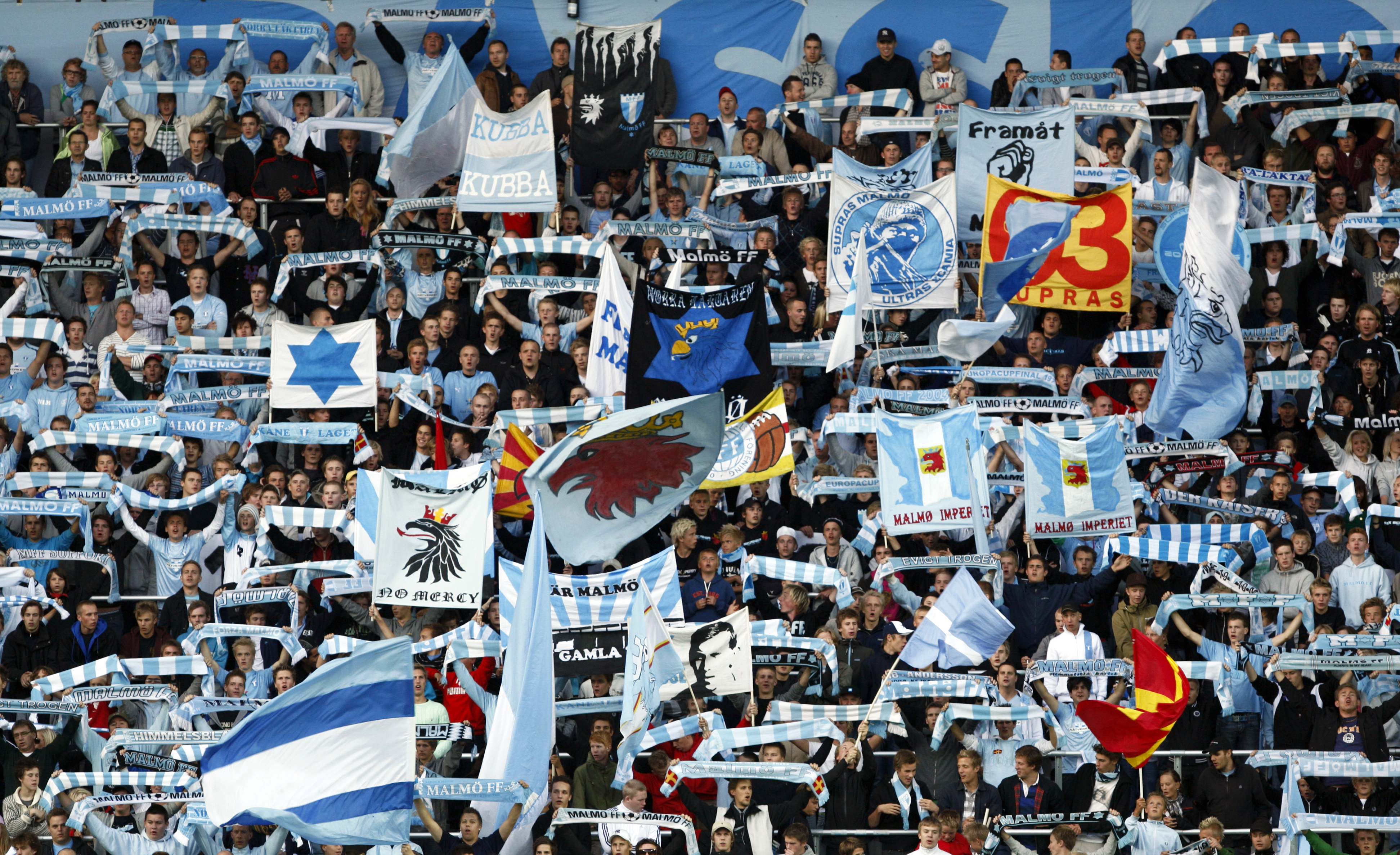 AIK, Råsunda, Supportrar, Black Army,  Guldstriden, Malmo FF