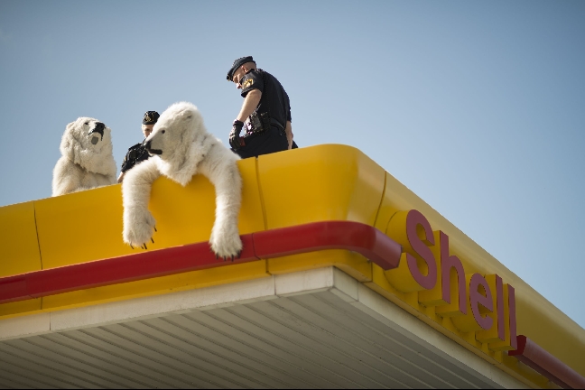 ST, Protest, Greenpeace, Aktion, Shell, Arktis