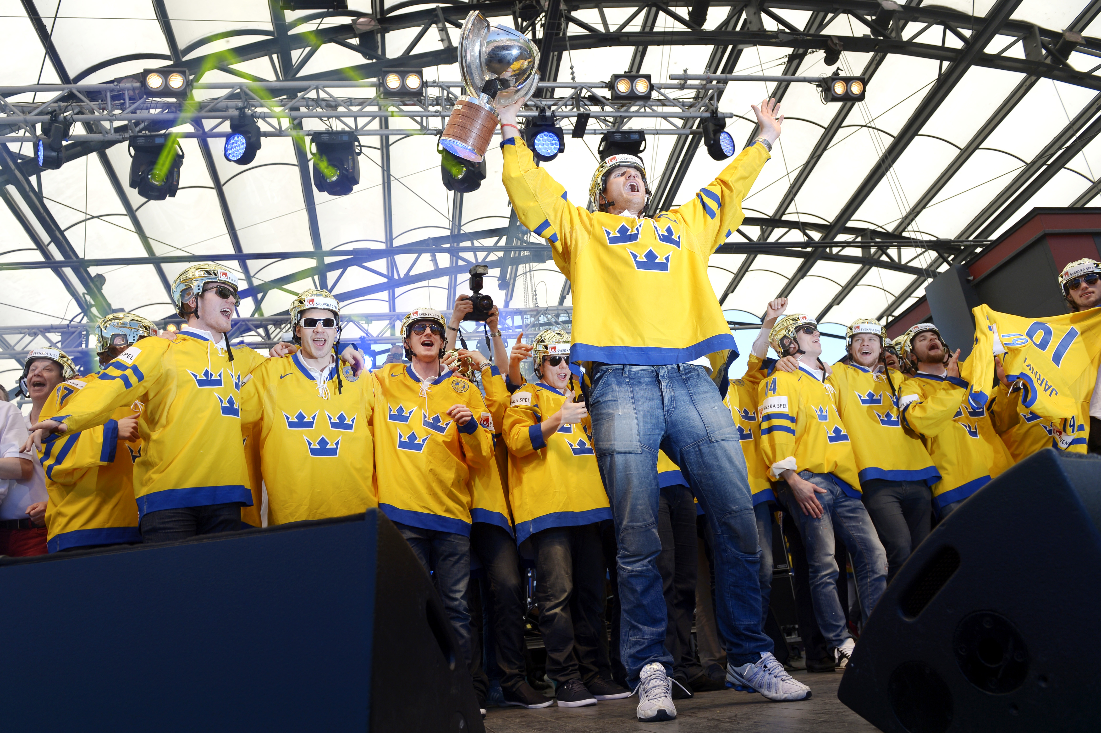 VM-guld, Tre Kronor, Schweiz, Kungsträdgården
