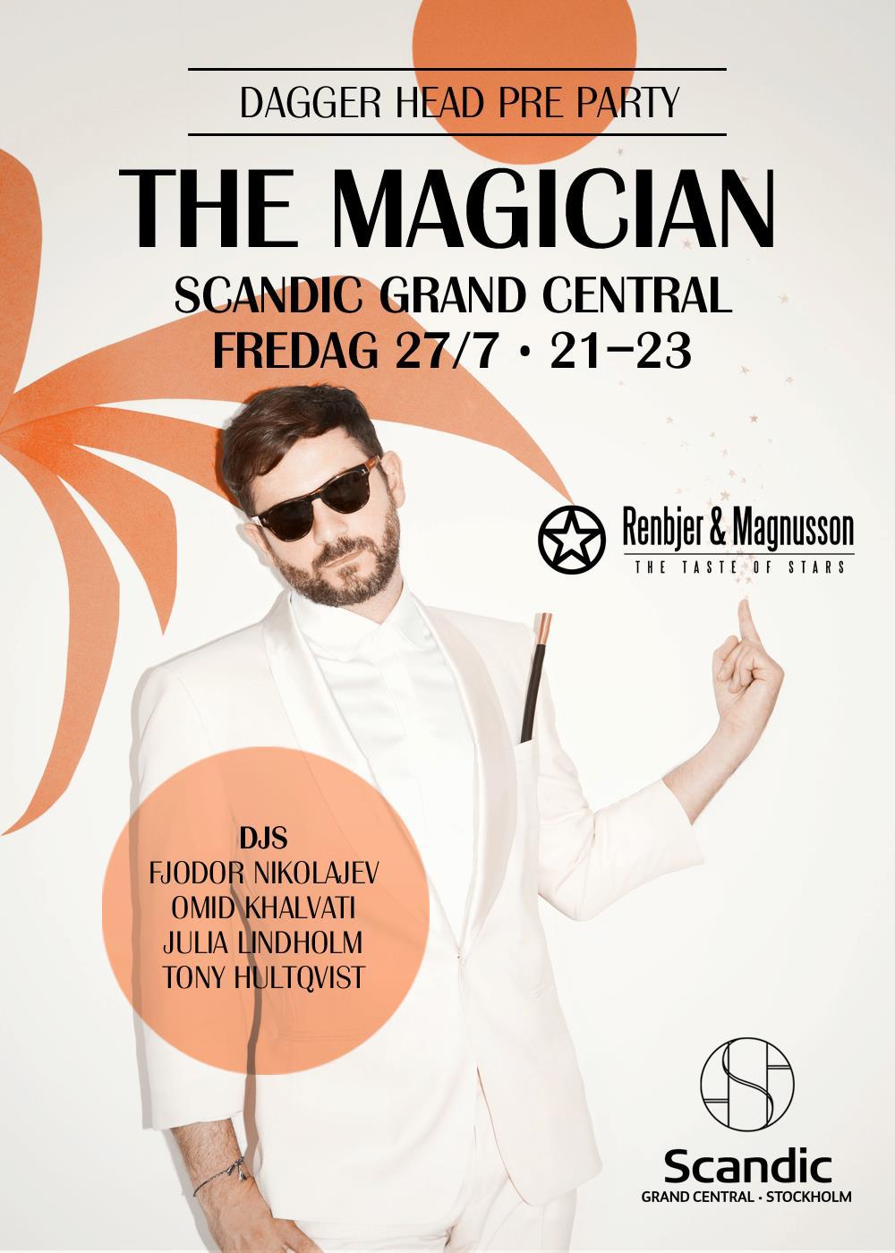 Stockholm, Bokning, F12, The Magician, Fjodor Nikolajev, Skinny Dip!