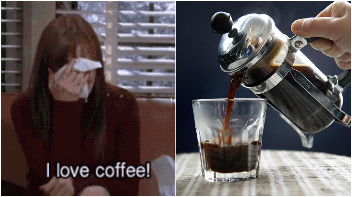 Trött, påverkar, Koffein, Dåligt, Pigg, Kaffe, Morgonen