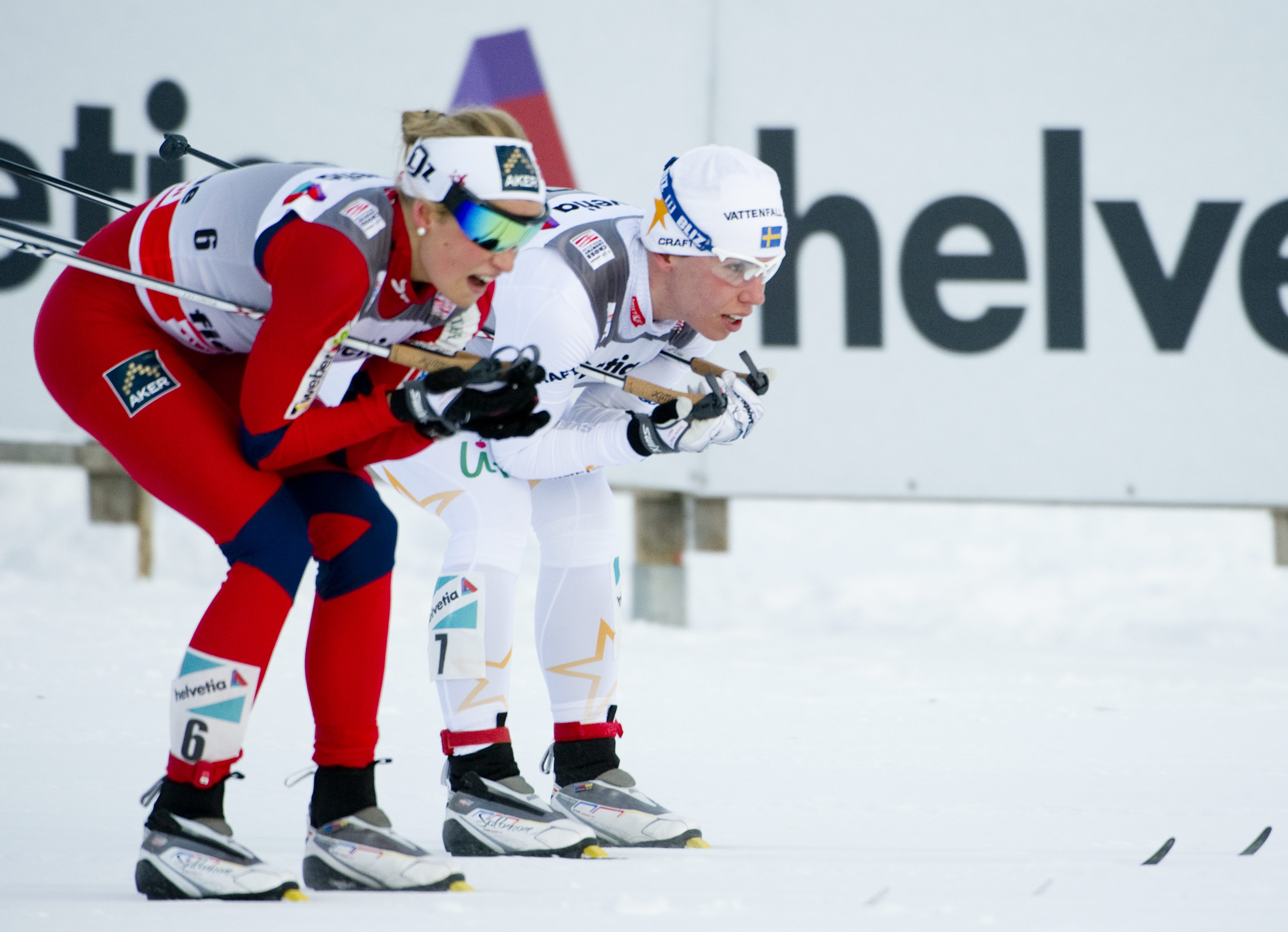 Vinterkanalen, bombhot, Anna Haag, Charlotte Kalla, skidor, Marit Björgen