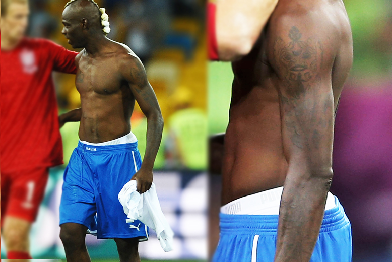 Italien, EM-nyheter, Tatueringar, EM, Tyskland, Mario Balotelli, Fotboll