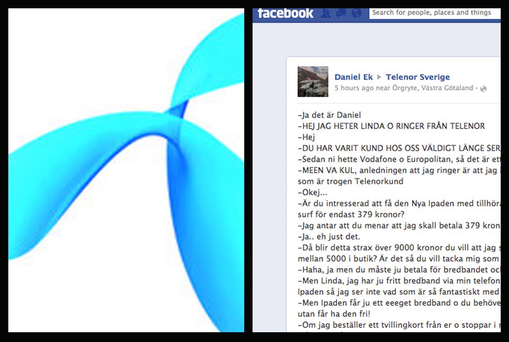 Facebook, Telefoni, Telenor