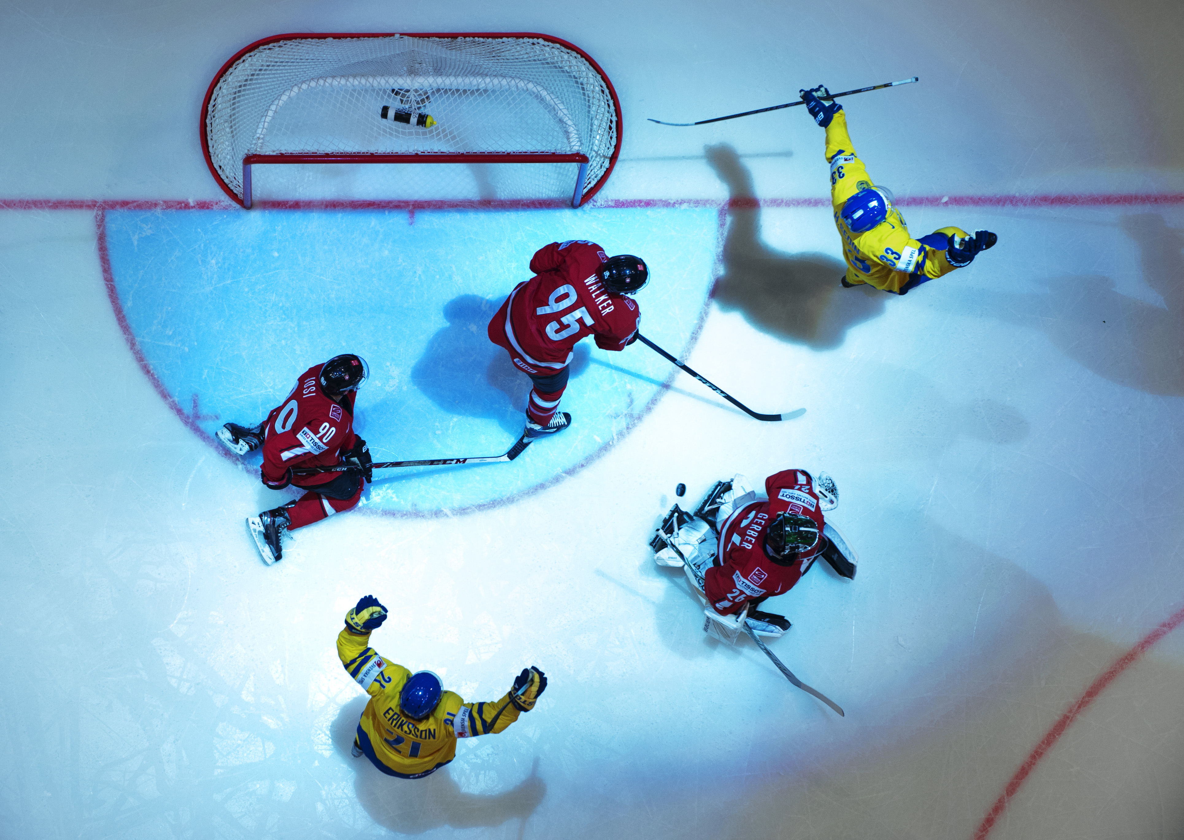 VM-guld, Hockey-VM, Schweiz, Sverige