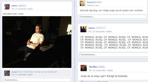 Mobbning, Friends, Internet