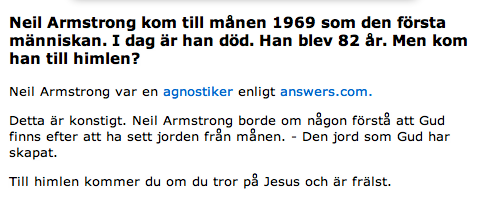 Konspiration, Neil Armstrong, månlandningen