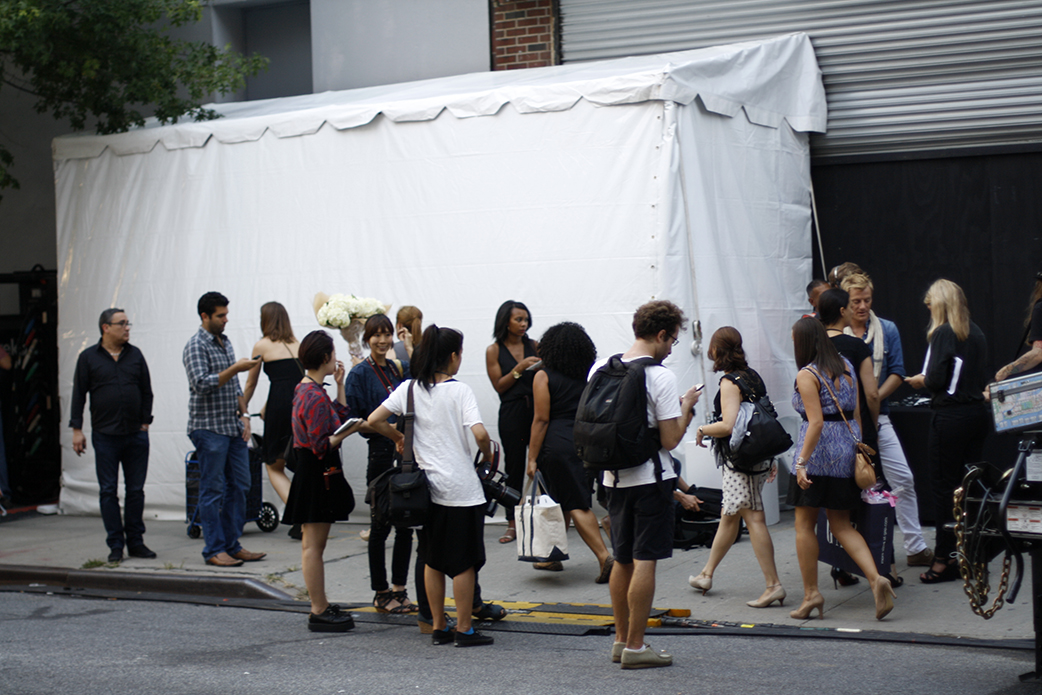 New York Fashion Week, Helmut Lang,  snapshots