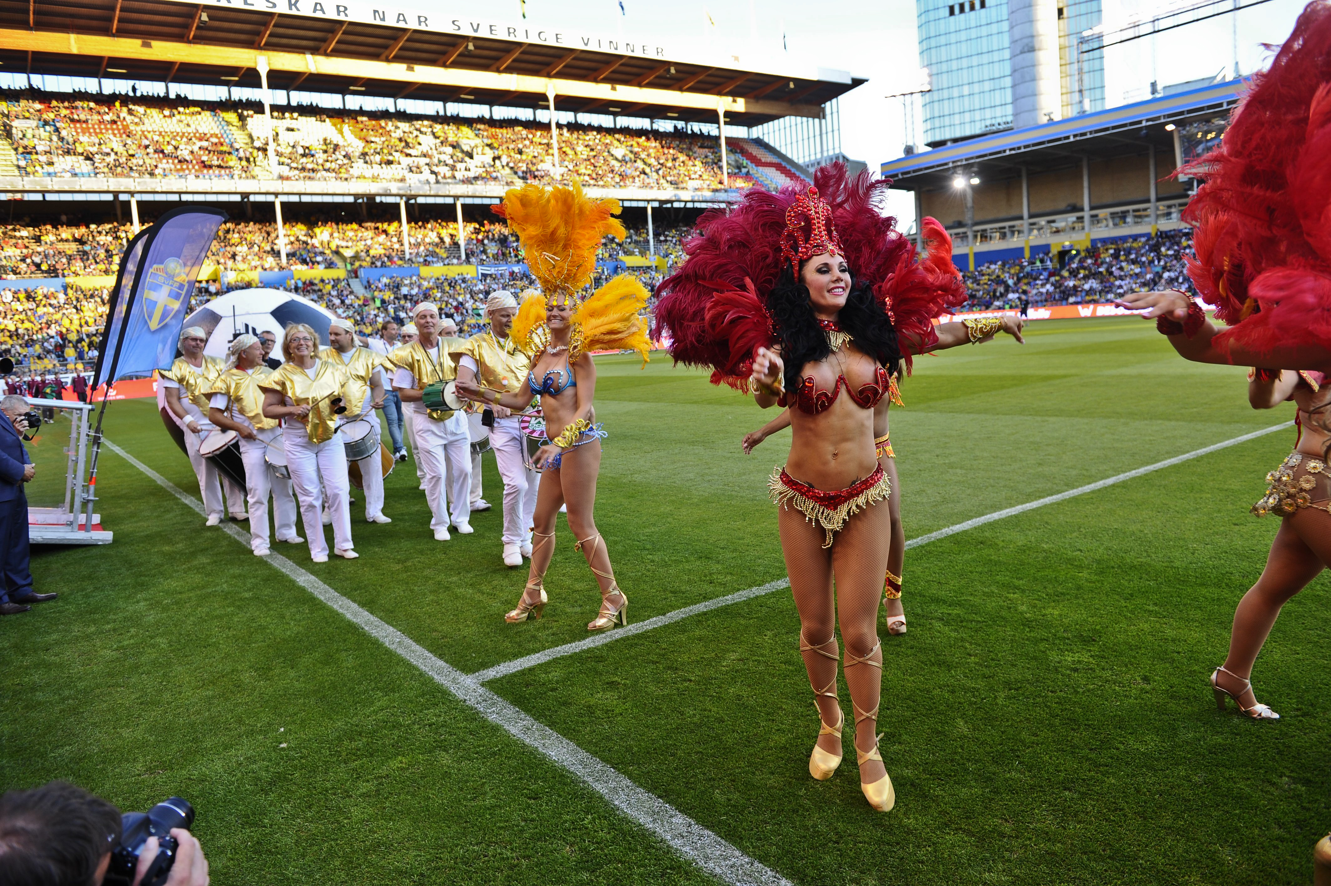 Sverige, Landskamp, Fotboll, Brasilien, Råsunda