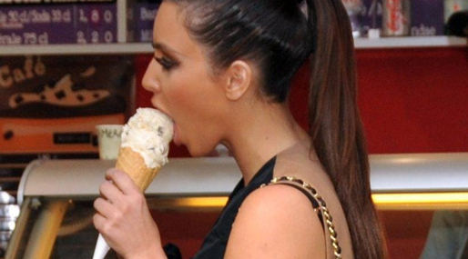 Kim Kardashian,  Hetsäta, Mage, Gravid, Cravings