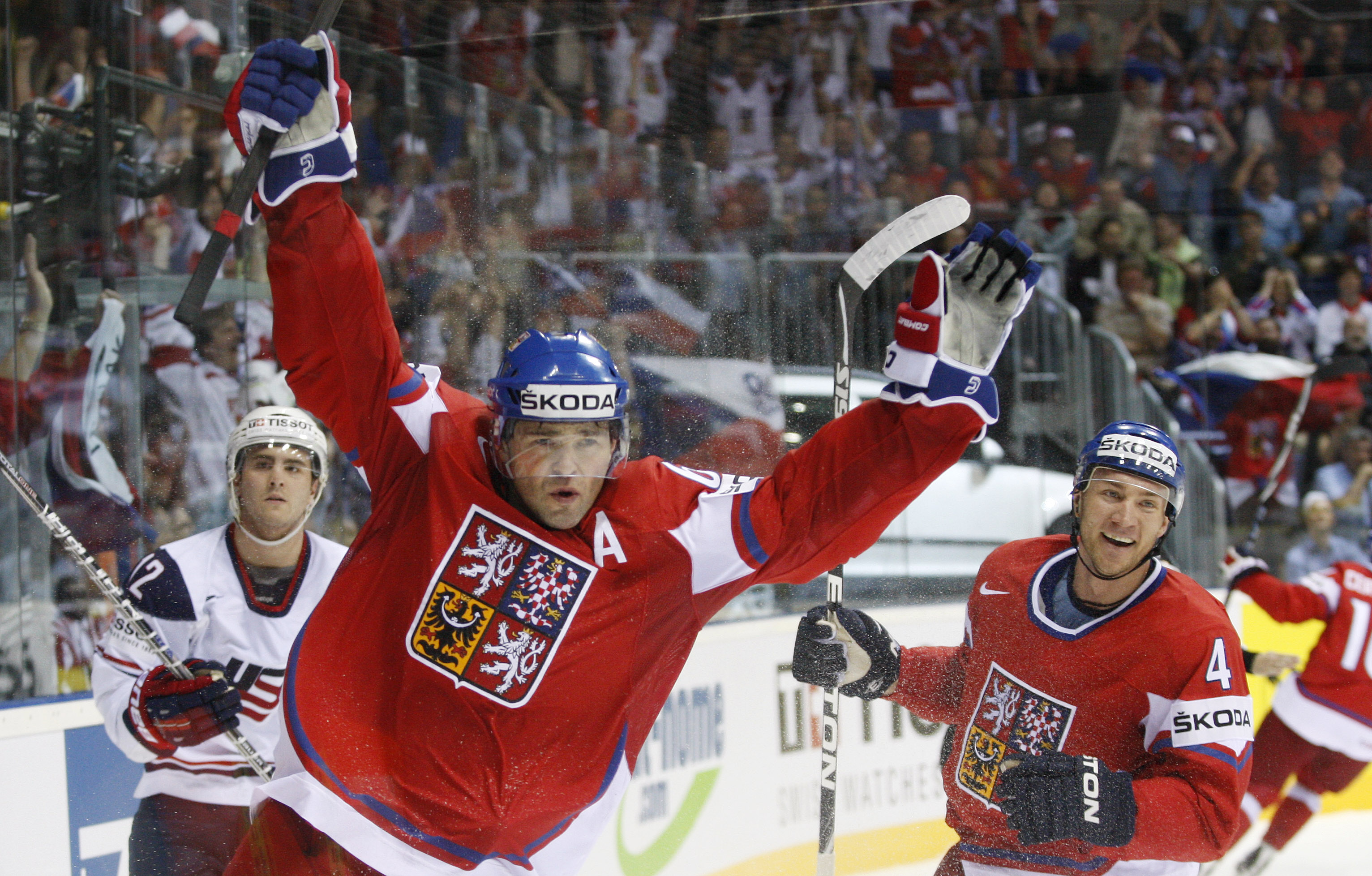 Bratislava, Tjeckien, Orange Arena, Ty Conklins, USA, Tomas Plekanec, Jaromir Jagr