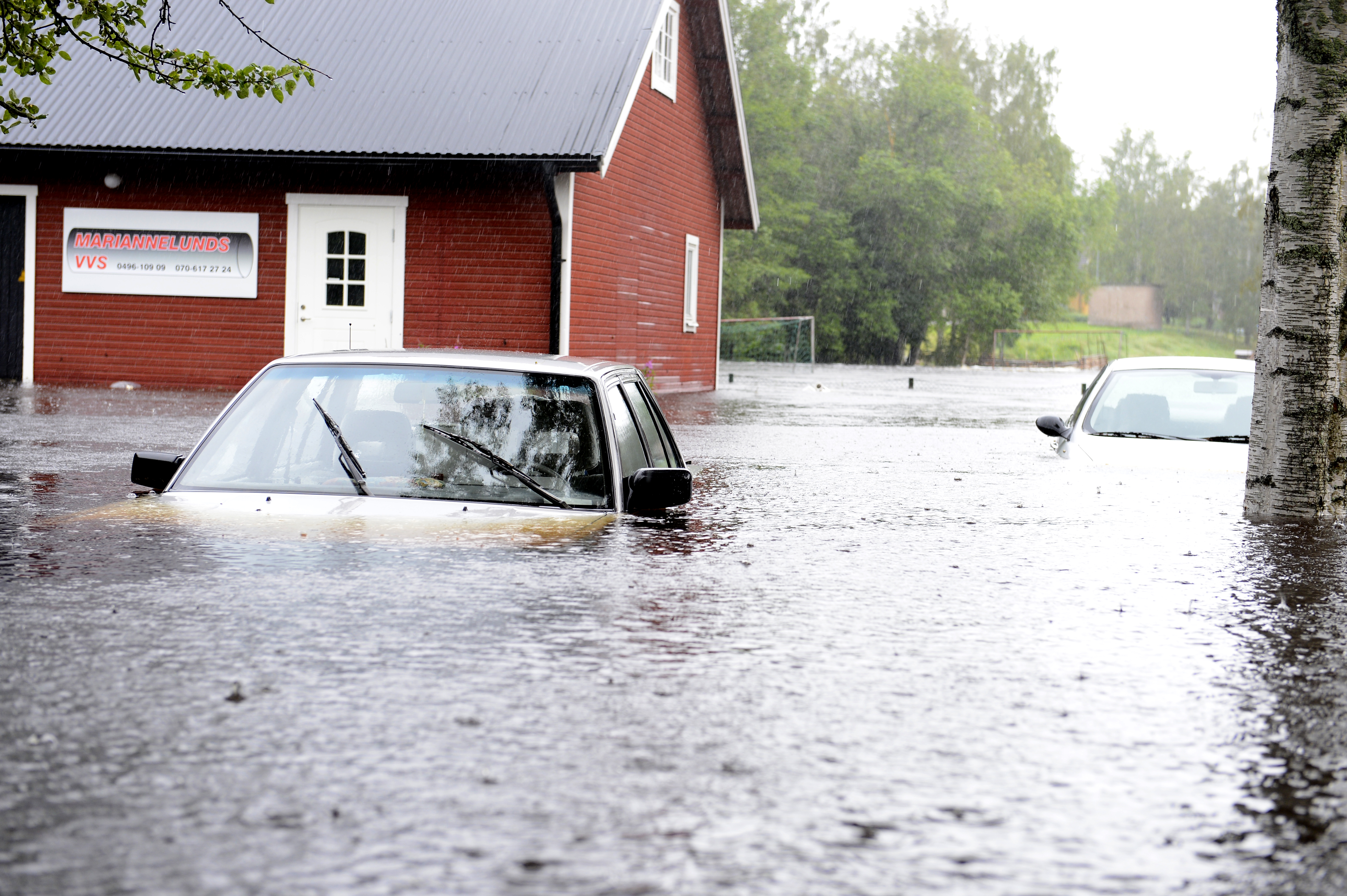 Översvämning, bildextra, Småland, regn