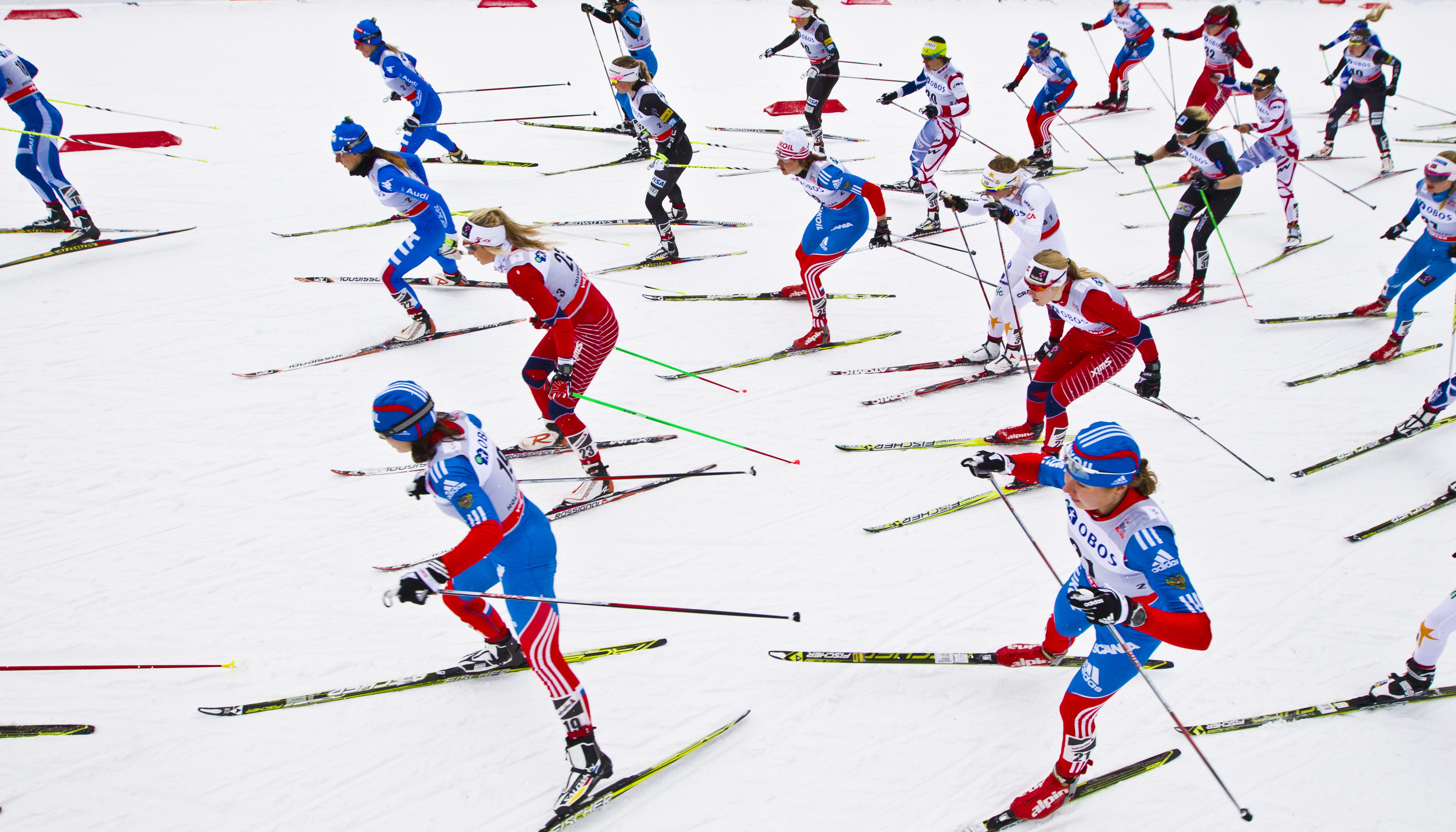 Therese Johaug, Charlotte Kalla,  tremil, Holmenkollen