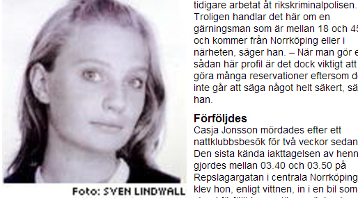 Cajsa Jonsson, Tyra Sjöstedt