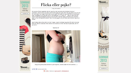 Bebis, Blondinbella, Gravid, Inlägg, Barn, Mage, Bild, Blogg, Pojke, Flicka, Kön
