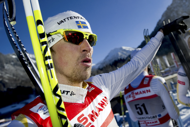 Johan Olsson, Henrik Edström, Joakim Abrahamsson, skidor