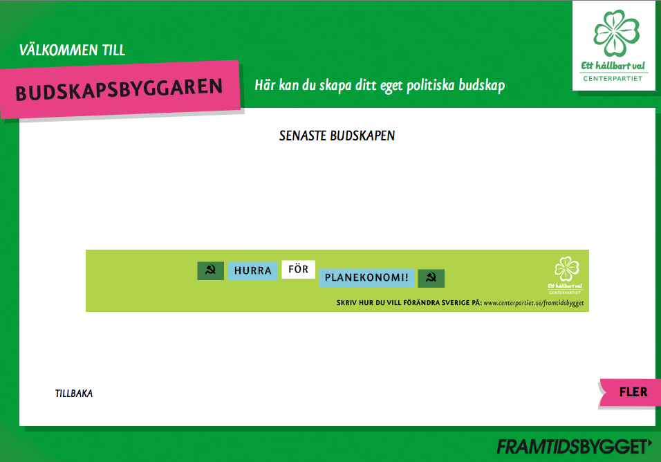 Wiki,  Budskapsbyggaren,  Jonas Nyström, Centerpartiet