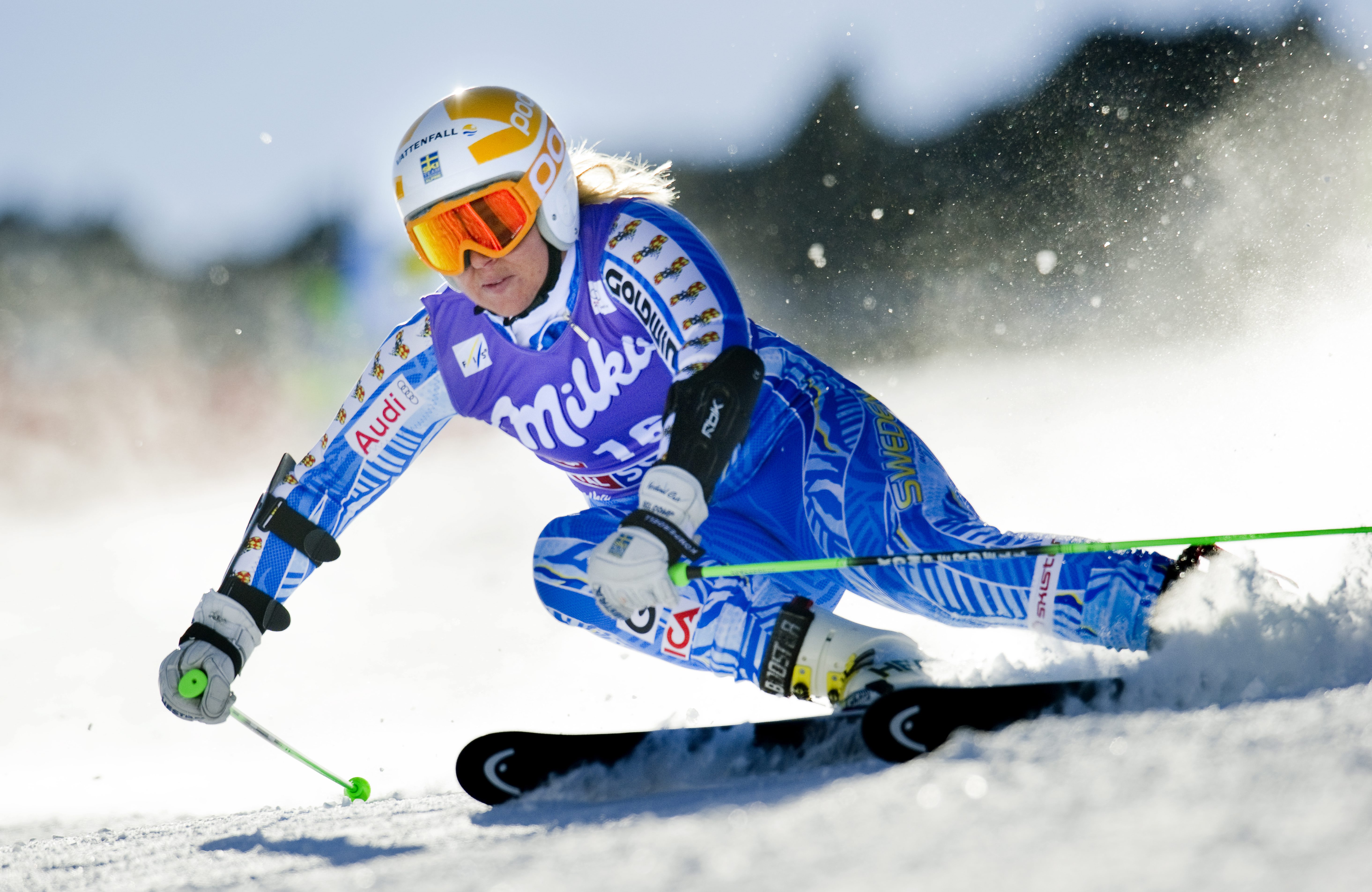Slalom, Stortlopp, Johan Brolenius, Lindsey Vonn, Maria Höfl-Riesch, Alpint, Anja Parson