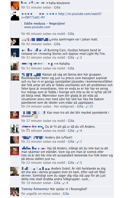 Husby, Rasism,  morronrock, Facebook, rockklassiker
