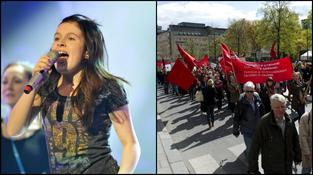Amy Diamond, Tåg, Första Maj, Socialdemokraterna,  Framtidspartiet, Norrkoping, Artist