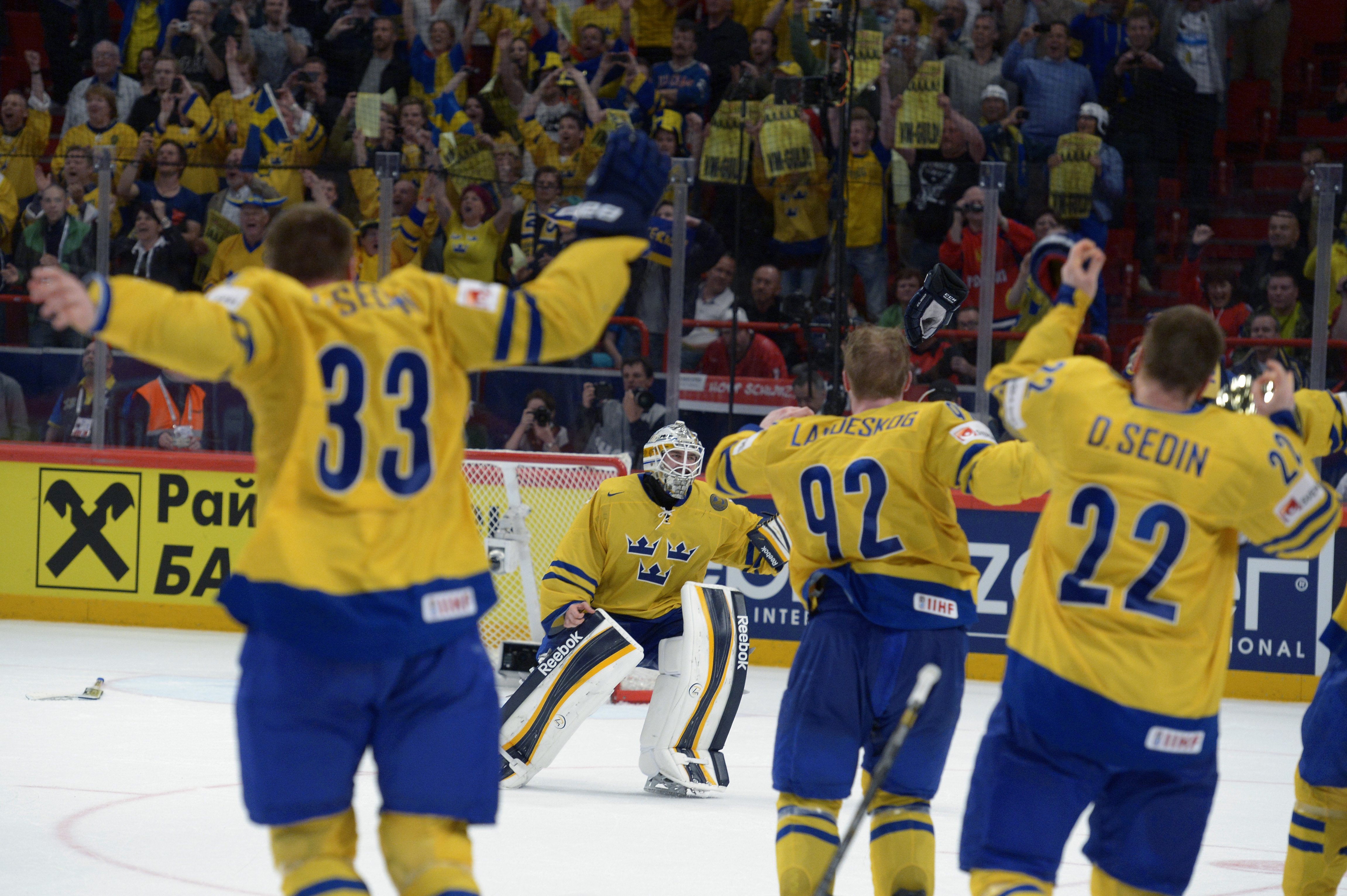 Hockey-VM, Schweiz, VM-guld, Sverige