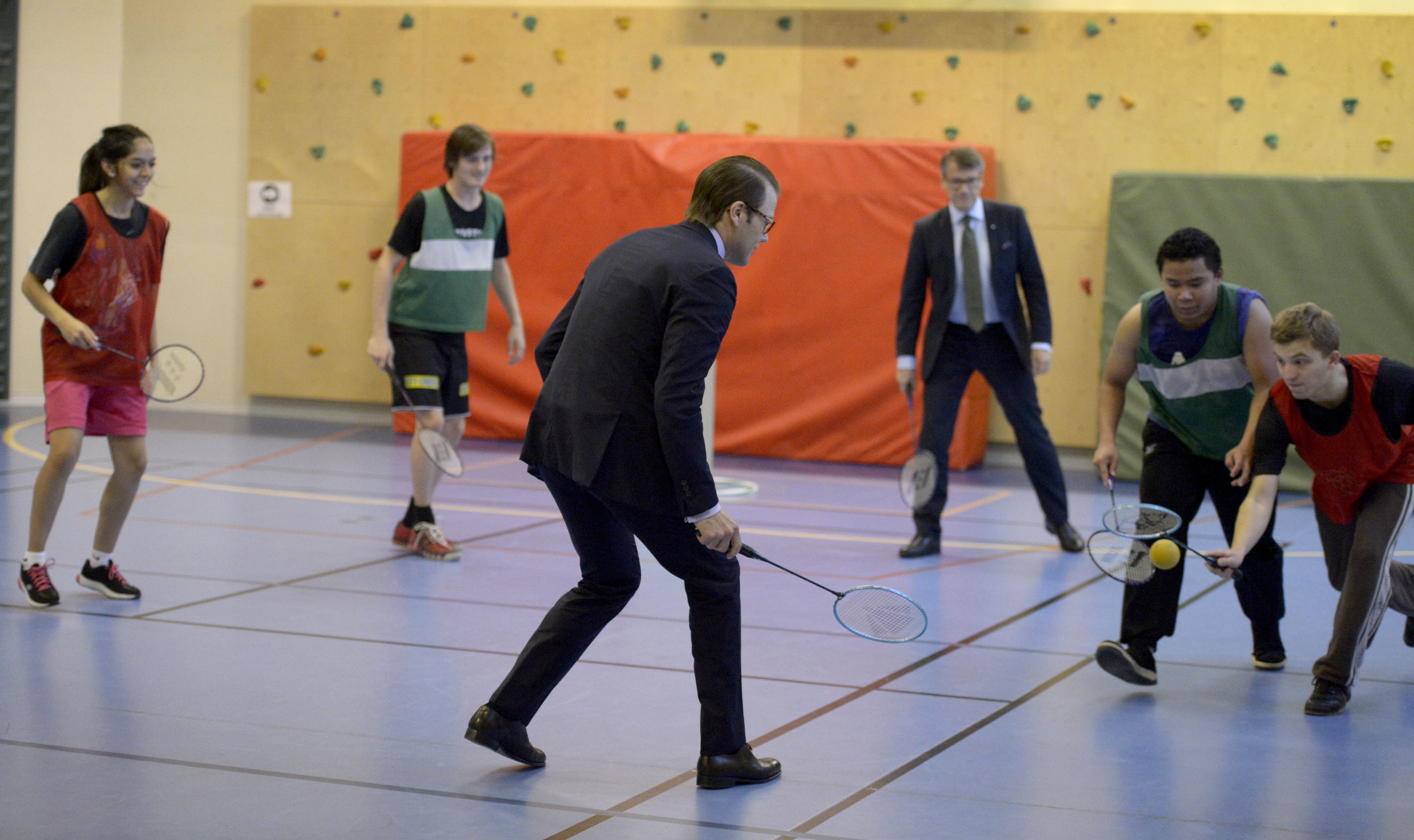 Göran Hägglund, Prins Daniel, Badminton, boost-boll
