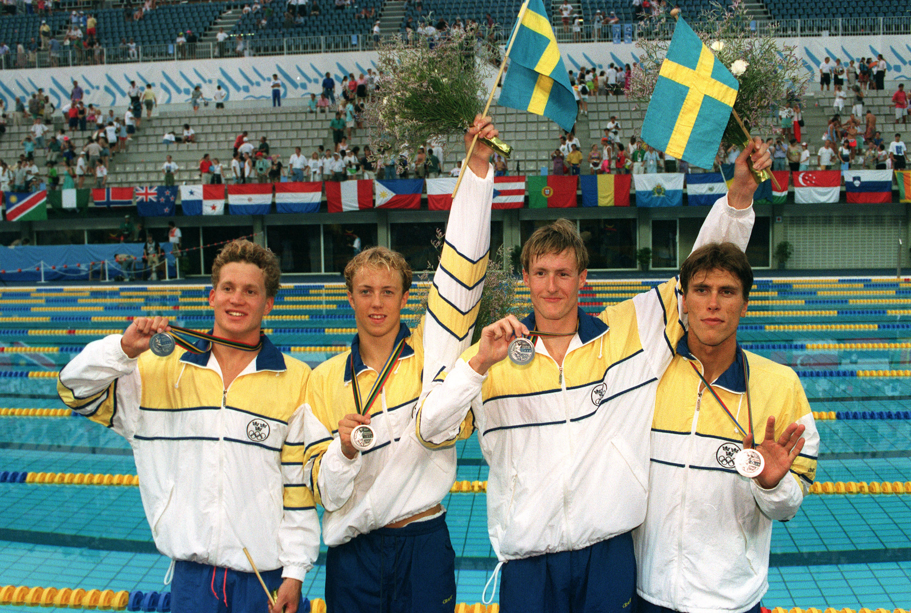 Simning, London, Lars Frölander, OS, rekord