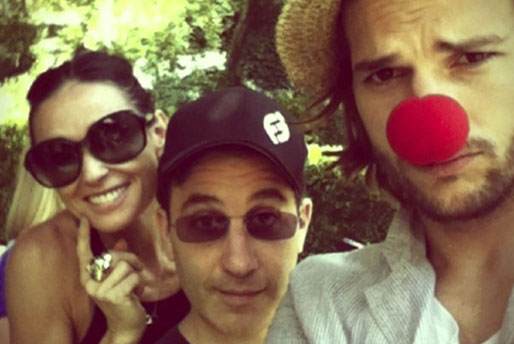 Ashton Kutcher, Demi Moore, Sara Leal
