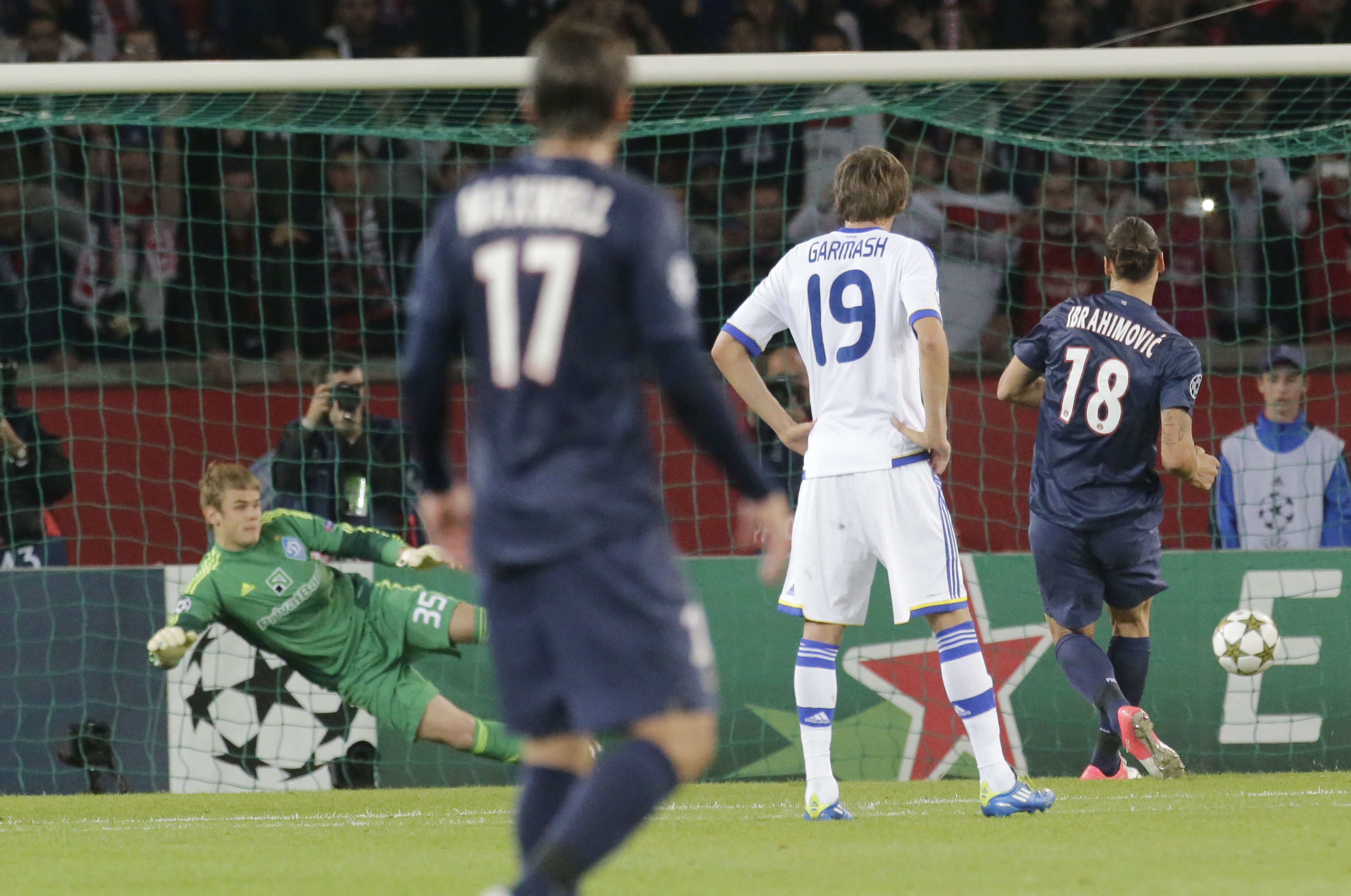 Dynamo Kiev, PSG, Zlatan, Champions League