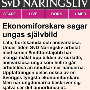 Arbetslöshet, Bingo Rimér, instagram, Ungdomar