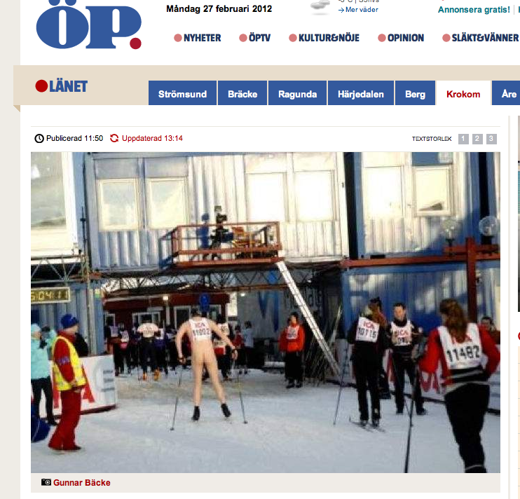 Streaker, Vinterkanalen, Vasaloppet