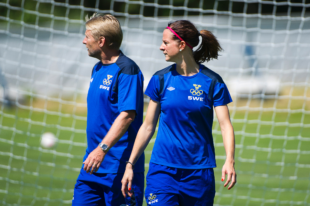 Pia Sundhage, Marta, Lotta Schelin, OS