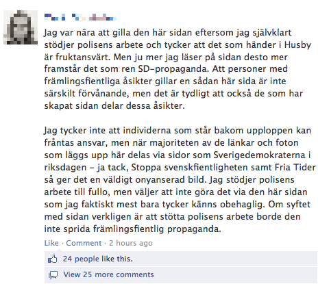 Riksdagsledamot, Svenskarnas parti, Sverigedemokraterna, Upplopp, Björn Söder, Stoppa svenskfientligheten, Husby,  Fria Tider
