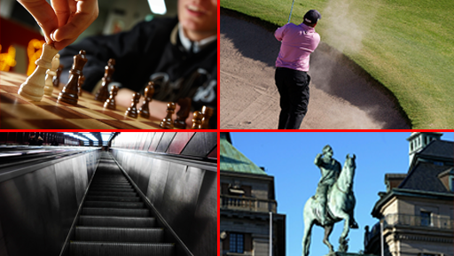 Motioner,  Köpfri söndag, Golf, Schack, Riksdagen,  Rulltrappefri dag