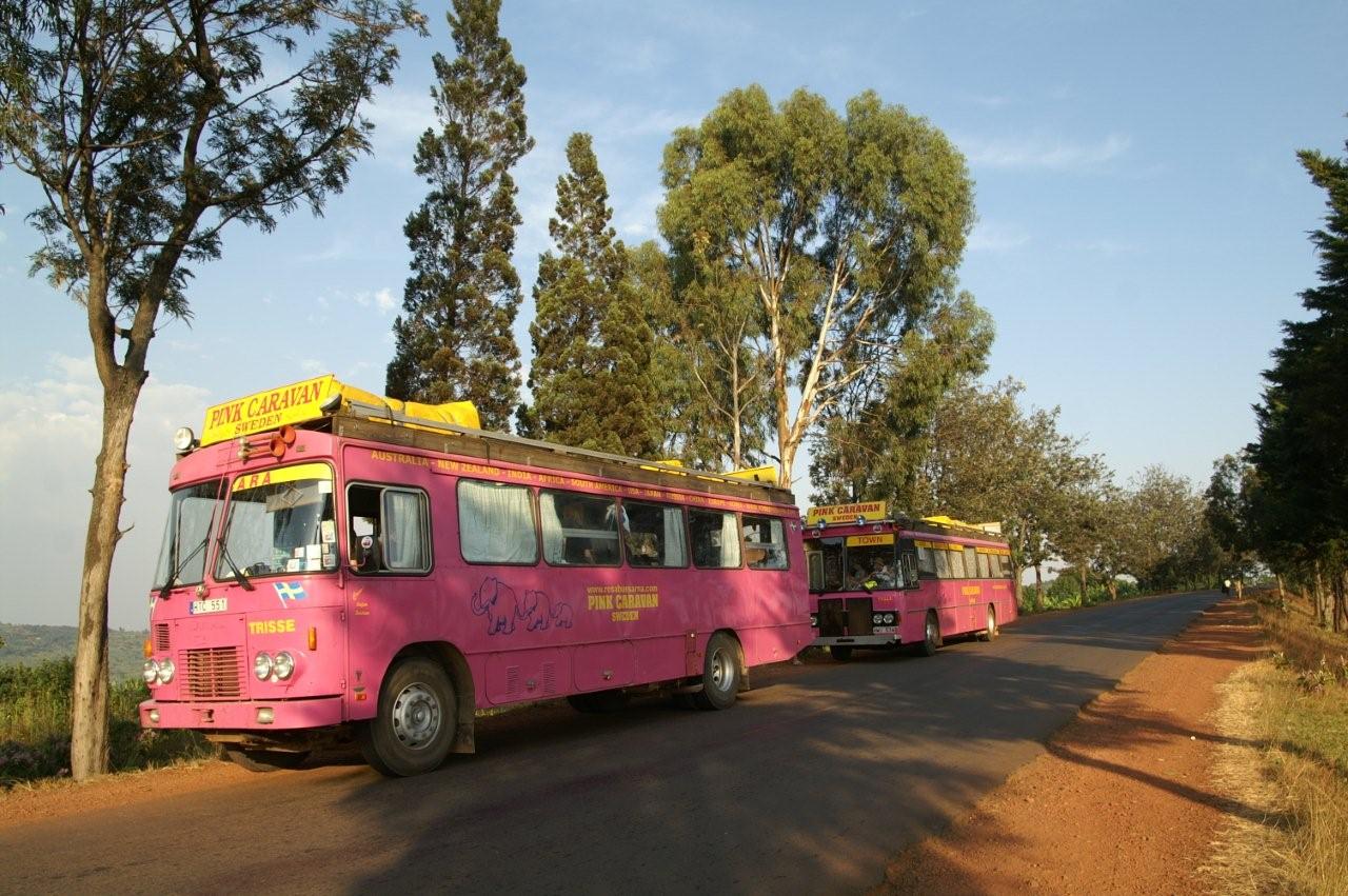 Uganda, Rwanda, Resa, Rosa bussarna, Afrika
