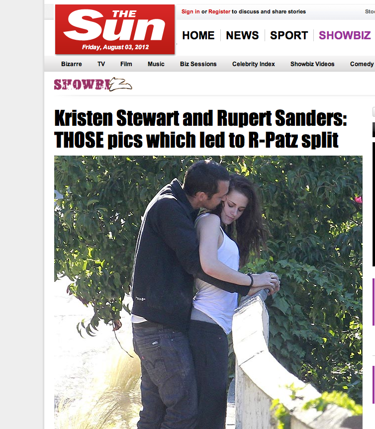 Rupert Sanders, Kristen Stewart, Robert Pattinson