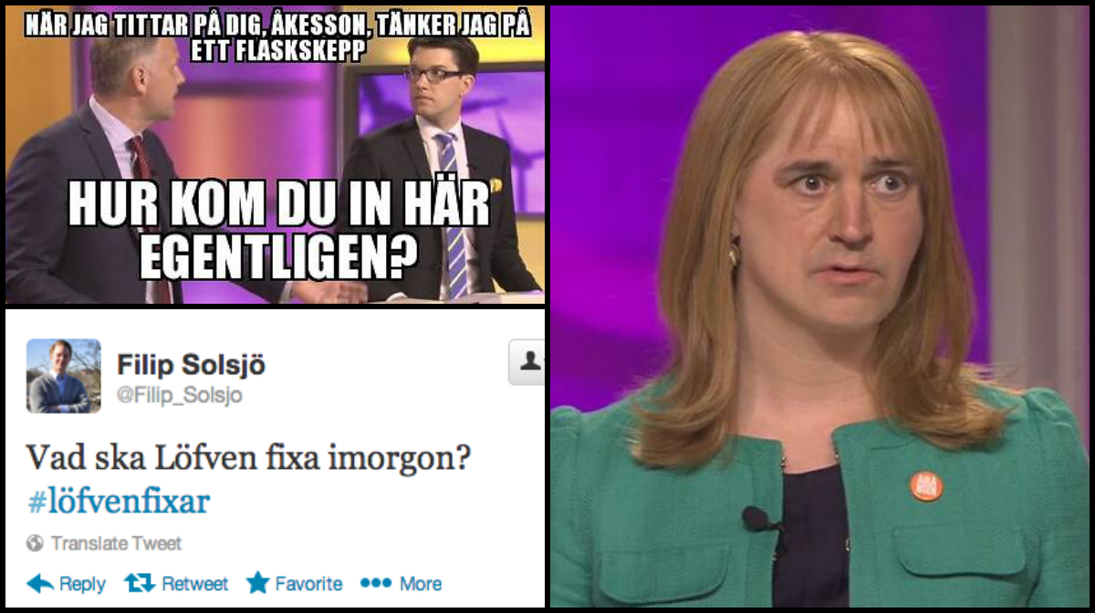Jack Werner, Partiledardebatt, Facebook, Annie Lööf, Fredrik Antonsson, Jonas Sjöstedt, Twitter, Jimmie Åkesson, Fredrik Reinfeldt, Agenda