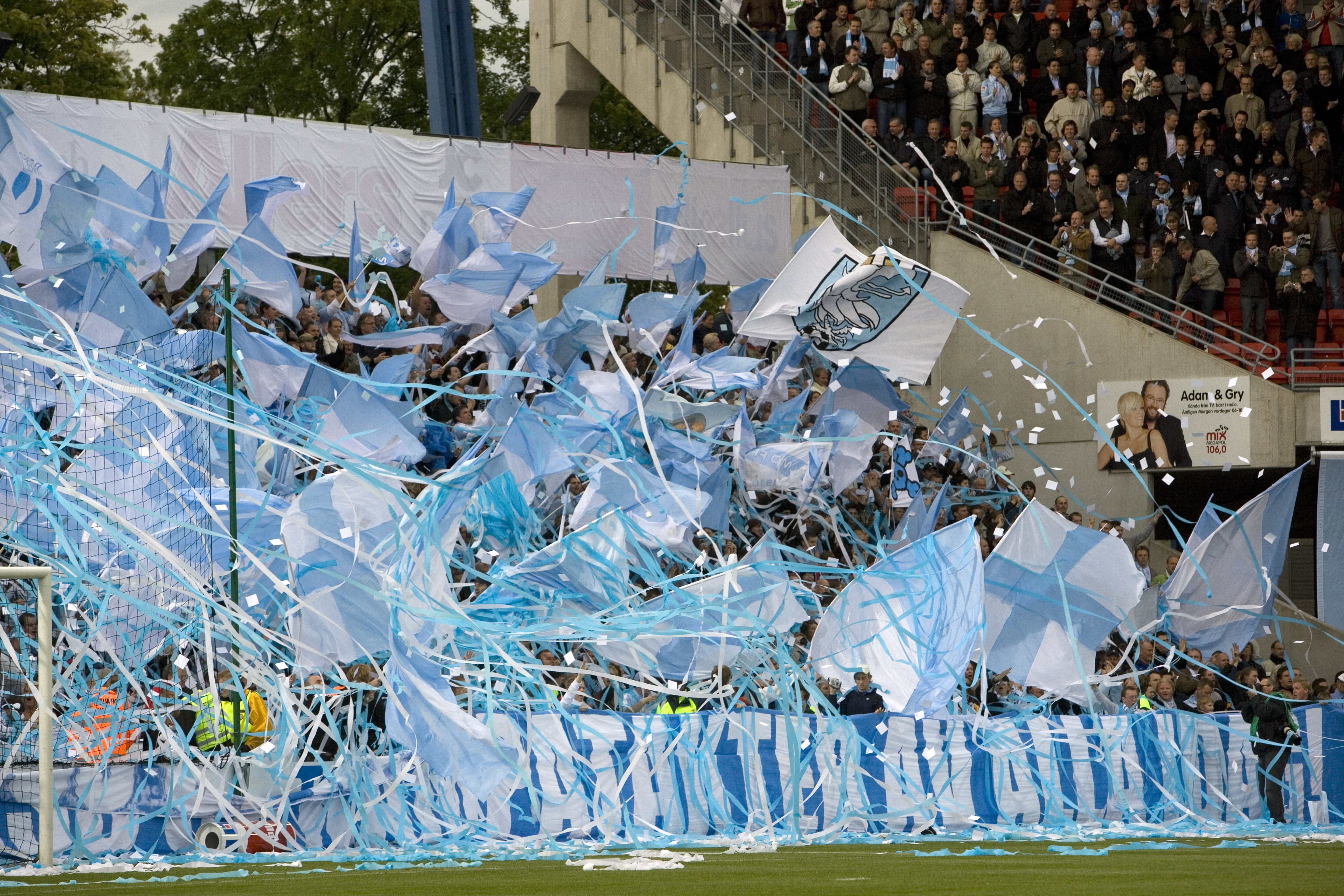  Guldstriden, Råsunda, Supportrar, Black Army, AIK, Malmo FF