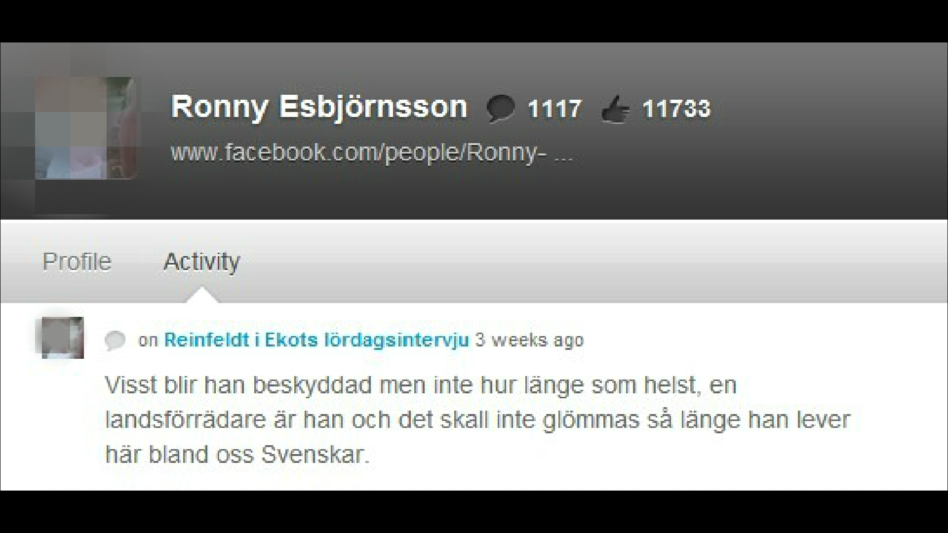Hot, Anders Borg, SD, Säpo, Sverigedemokraterna, Ronny Esbjörnsson, Polis, Fredrik Reinfeldt, Politik, Tobias Billström, Moderaterna