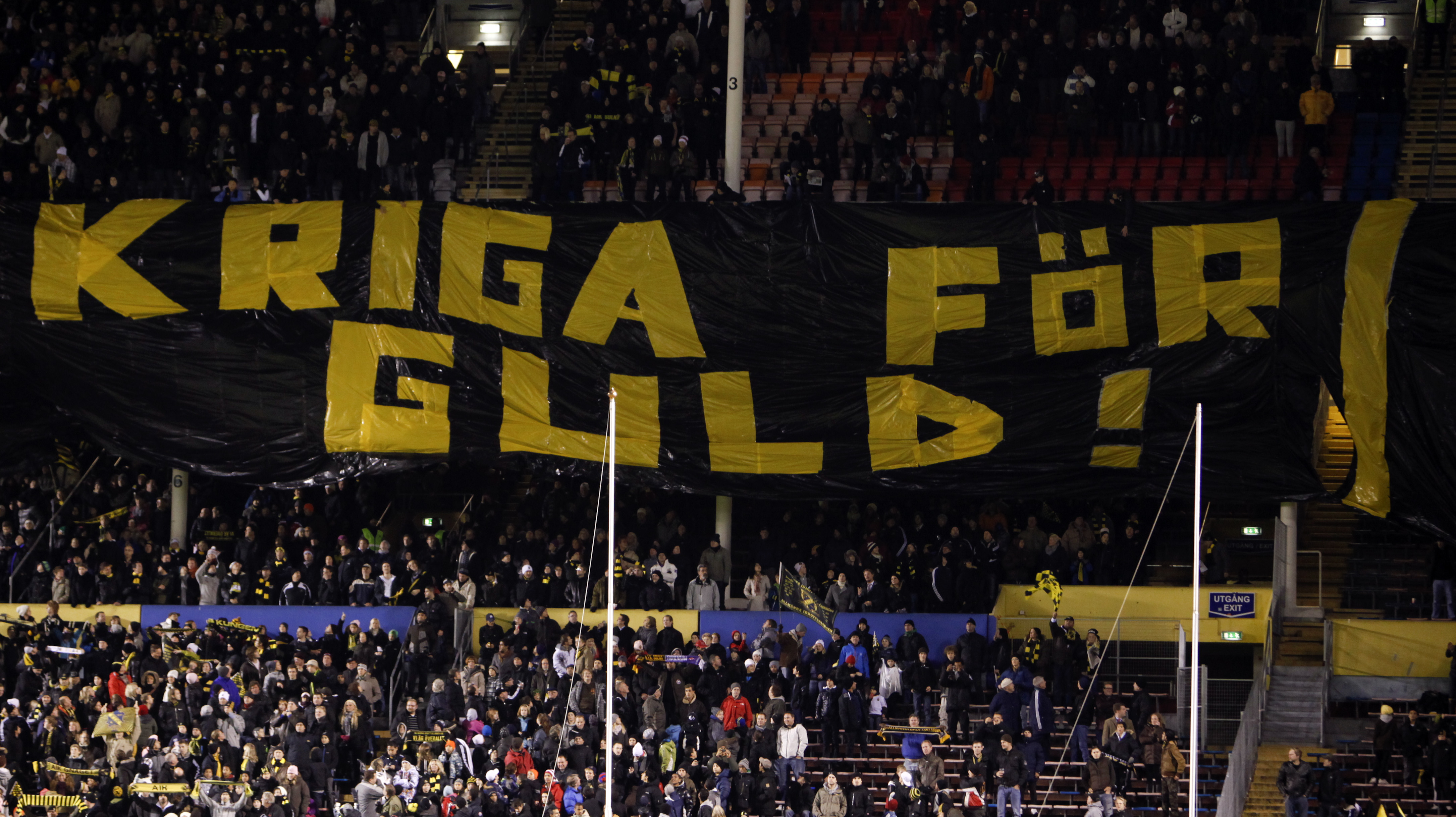  Guldstriden, Malmo FF, AIK, Black Army, Supportrar, Råsunda