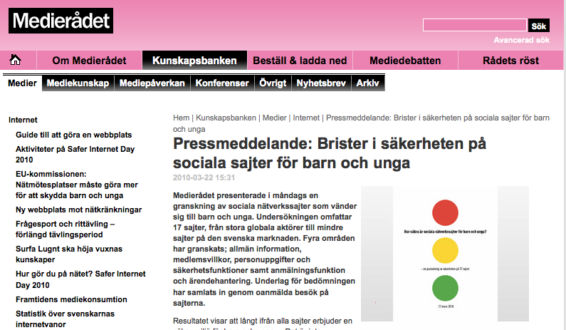 Hamsterpaj, André Rickardsson, Blip, Bilddagboken, Ungdomssajter, Elsa Dunkel, Facebook, Lunarstorm, Barn, Internet, Unga, Kamratposten, Medierådet, Youtube, KP Webb, Marcin de Kaminski, Hur säkra är sociala nätverkssajter för barn och unga, Säkerhet, Rapport, Granskning, Existenz