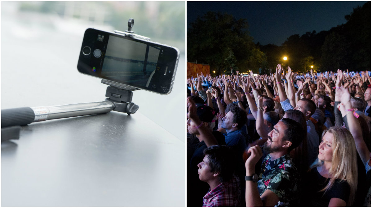 Selfiepinnen förbjuds på flera svenska festivaler i sommar