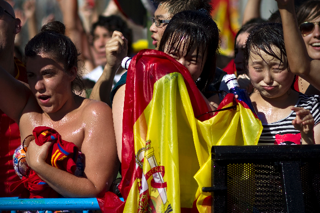 Fotboll, Spanien, Mästare, Madrid, La Roja, Juan Carlos, Fest, EM