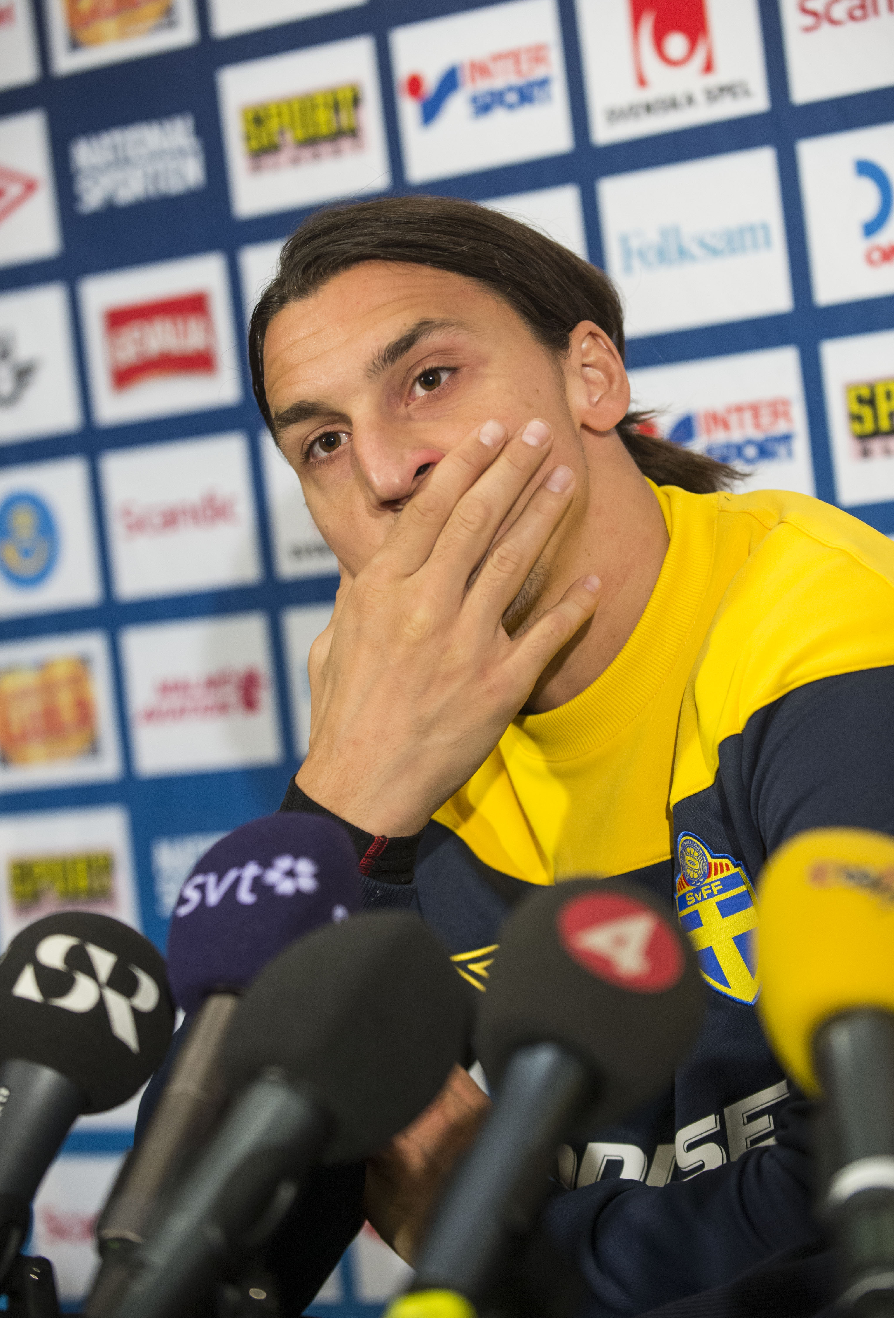 Zlatan, Vägen mot Brasilien 2014, Presskonferens