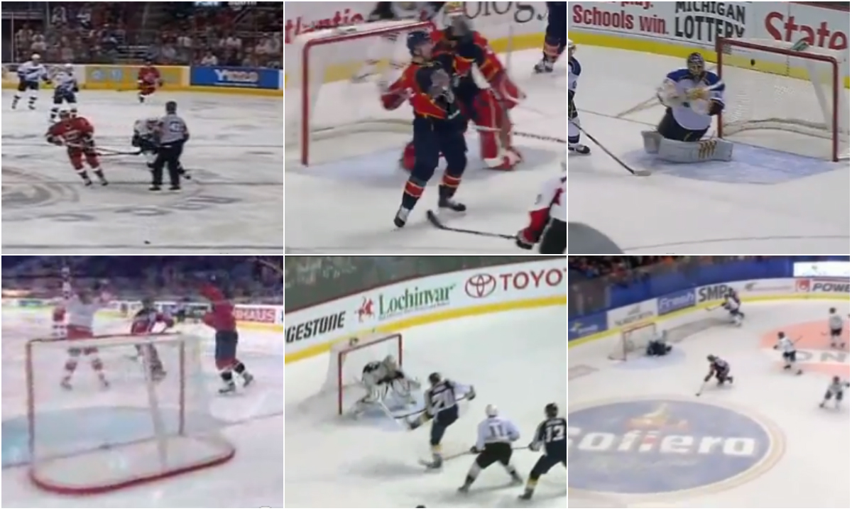 Niclas Wallin,  Mats Trygg,  Självmål, Jaroslav Halak,  Nobuhiro Sugawara,  Klantigt