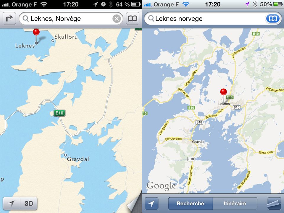 Kartor, Apple, Iphone,  iOS6